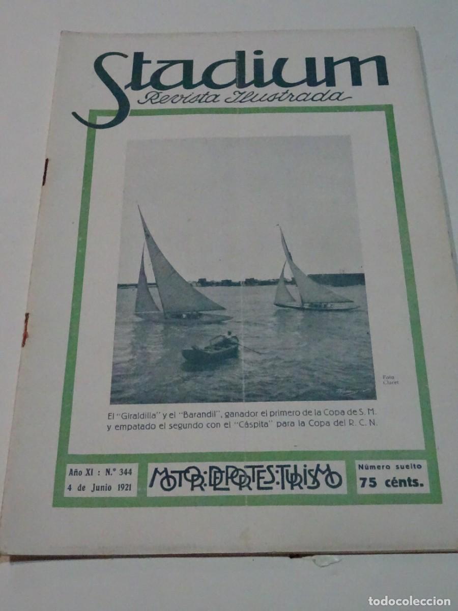 Coleccionismo deportivo: STADIUM A&Ntilde;O XI N.344 JUNIO 1921 - NUEVO MOTOR ELIZALDE 8 CILINDROS, CUETSA ARGENTEUIL, TEODORO PONS