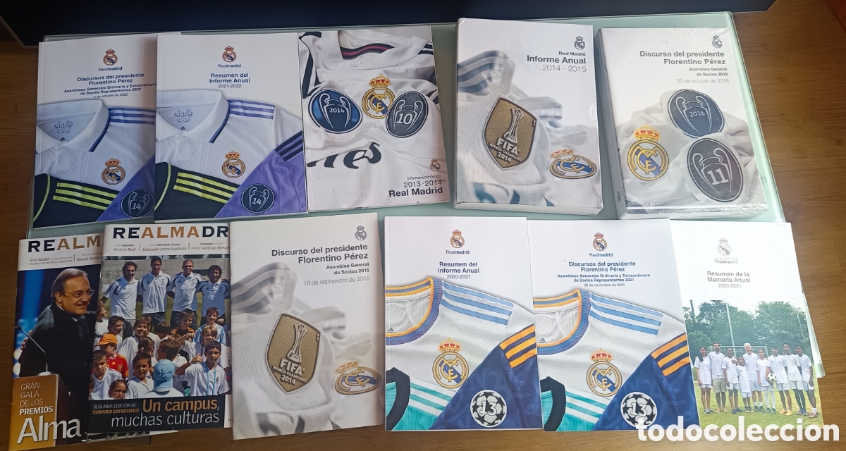Collectionnisme sportif: Lote Archivo Real Madrid: Discursos Florentino P&eacute;rez e Informes Anuales / Econ&oacute;micos (Varios A&ntilde;os)