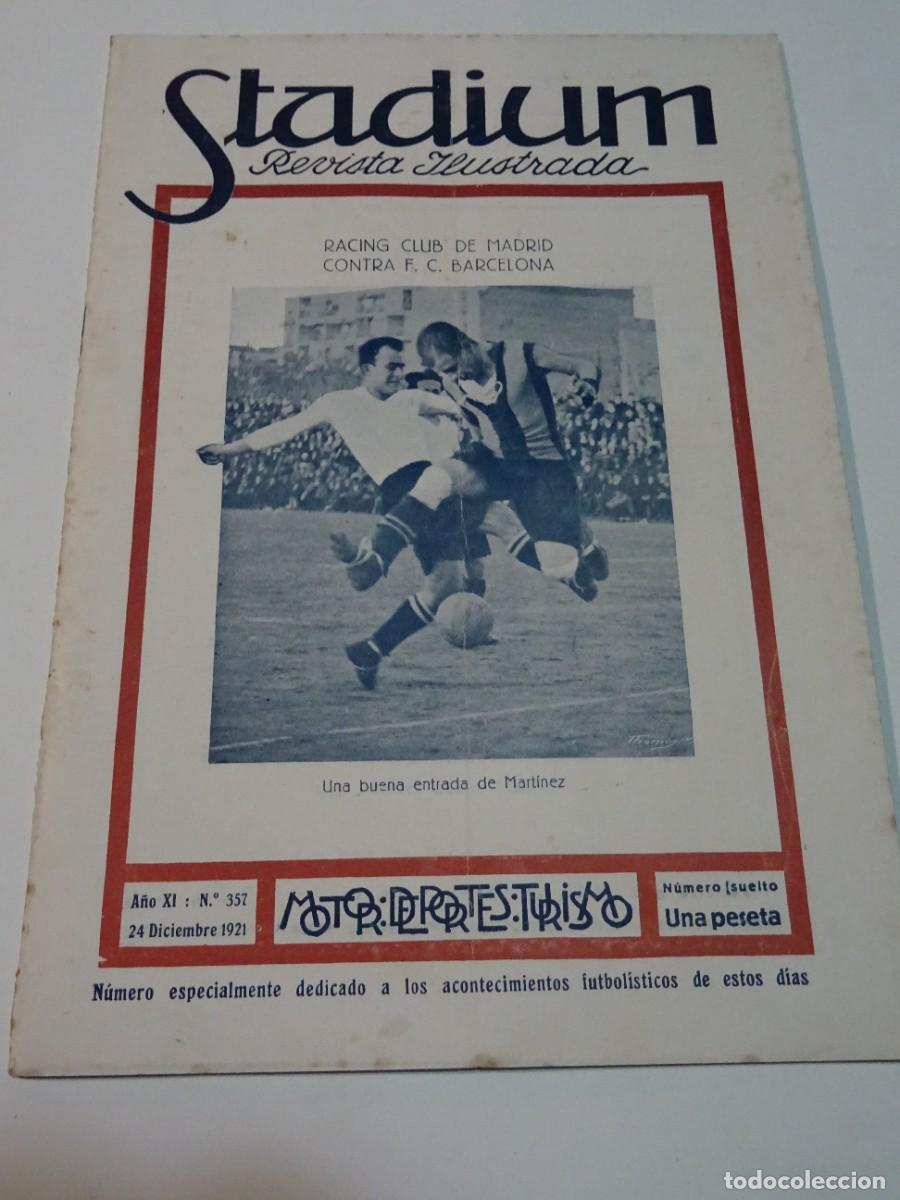 Coleccionismo deportivo: STADIUM A&Ntilde;O XI N.357 DICIEMBRE 1921 - FC BARCELONA SR GAMPER - SPARTE DE PRAGA, BOLDKLUBEN
