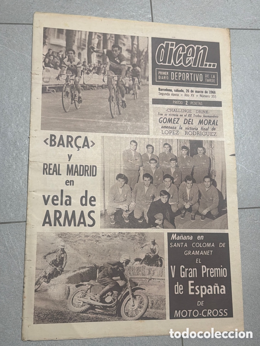 Coleccionismo deportivo: Dicen&hellip; 26/03/1966. Gomez del Moral y L&oacute;pez Rodr&iacute;guez.