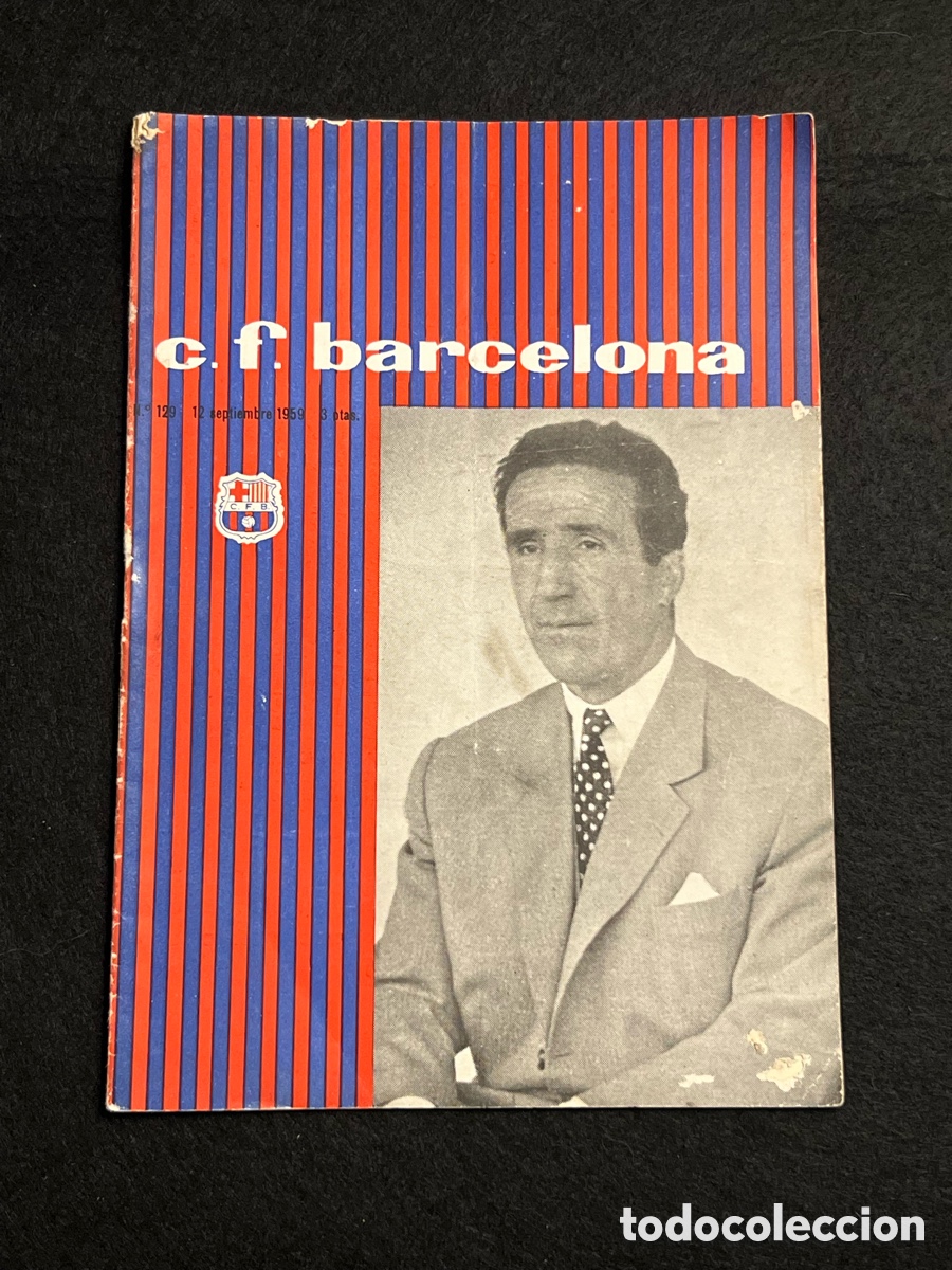 Coleccionismo deportivo: PROGRAMA OFICIAL FC BARCELONA ATHLETIC CLUB DE BILBAO LIGA 1959-60 HELENIO HERRERA BAR&Ccedil;A