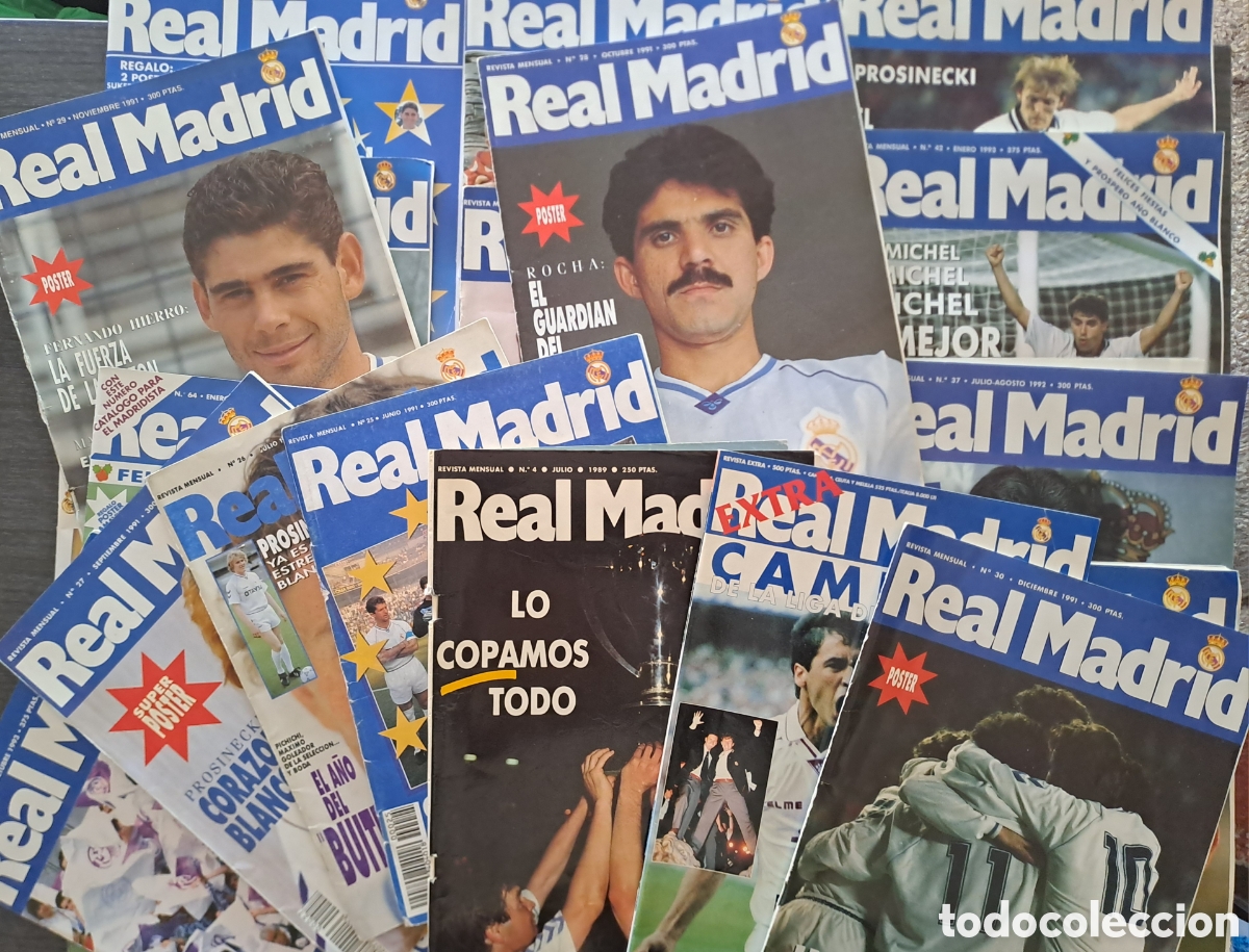Coleccionismo deportivo: LOTE REVISTAS OFICIALES REAL MADRID Colecci&oacute;n de revistas oficiales y especiales del Real Madrid.