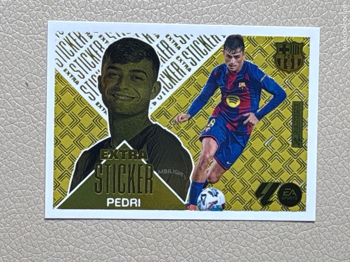 Coleccionismo deportivo: CROMO EXTRA STICKER LIGA ESTE 2026-27 26-27 PEDRI GOLD ORO