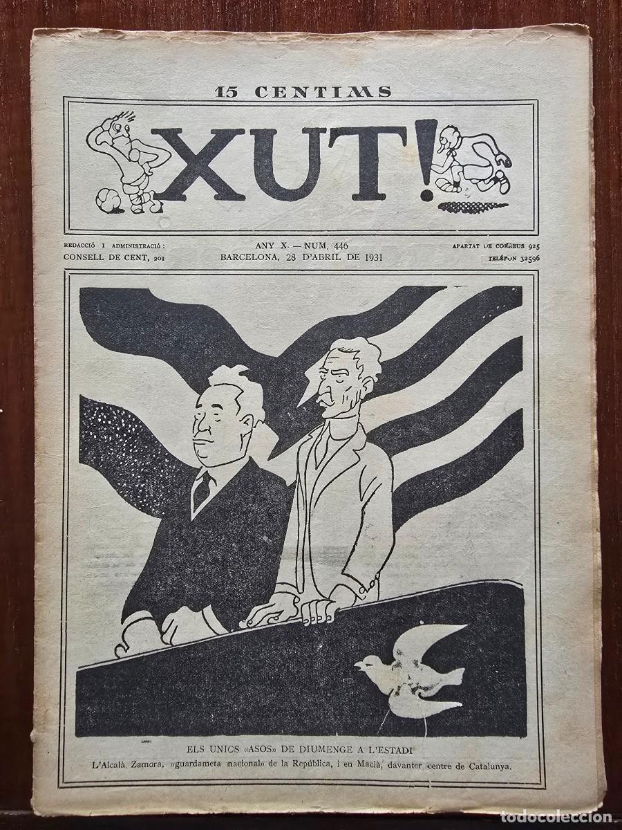 Sports collectibles: Revista Futbol Xut 446.Dibujos Castanys y Opisso