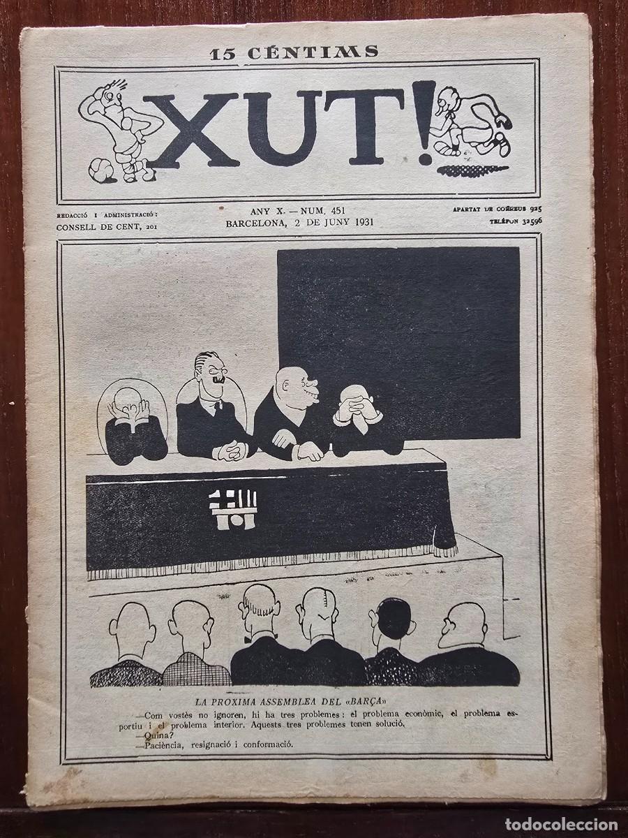 Collectionnisme sportif: Revista Futbol Xut 451.Dibujos Castanys y Opisso