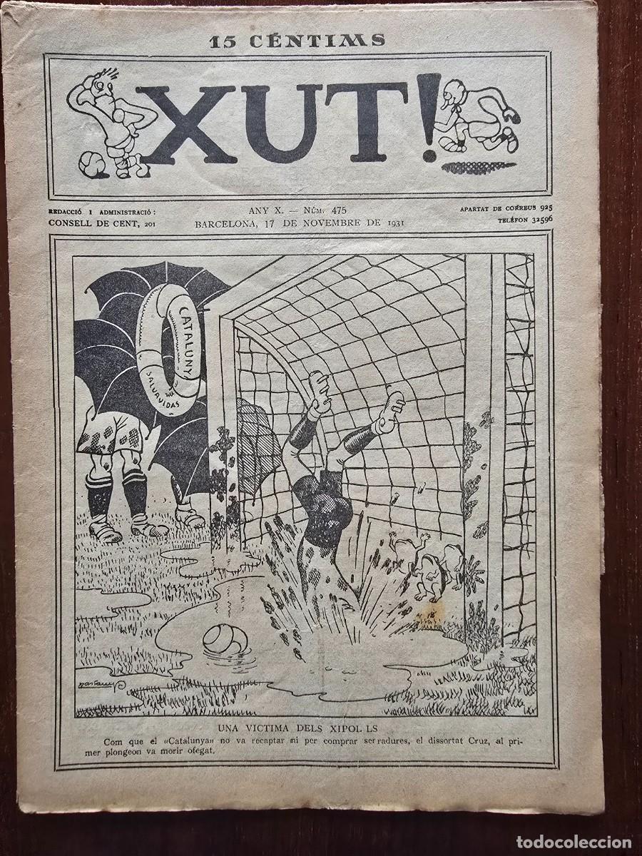 Coleccionismo deportivo: Revista Futbol Xut 475.Dibujos Castanys y Opisso