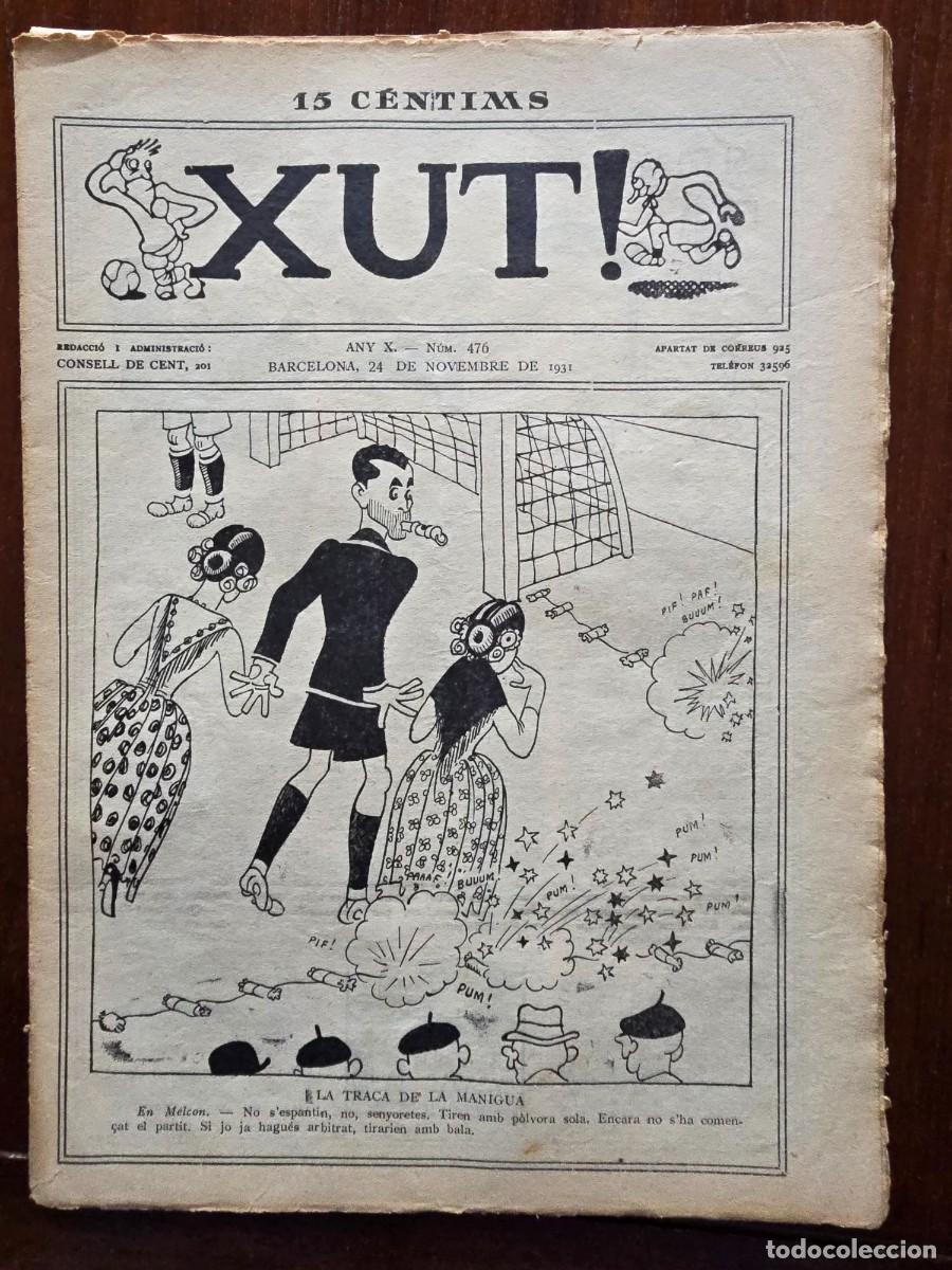 Coleccionismo deportivo: Revista Futbol Xut 476.Dibujos Castanys y Opisso