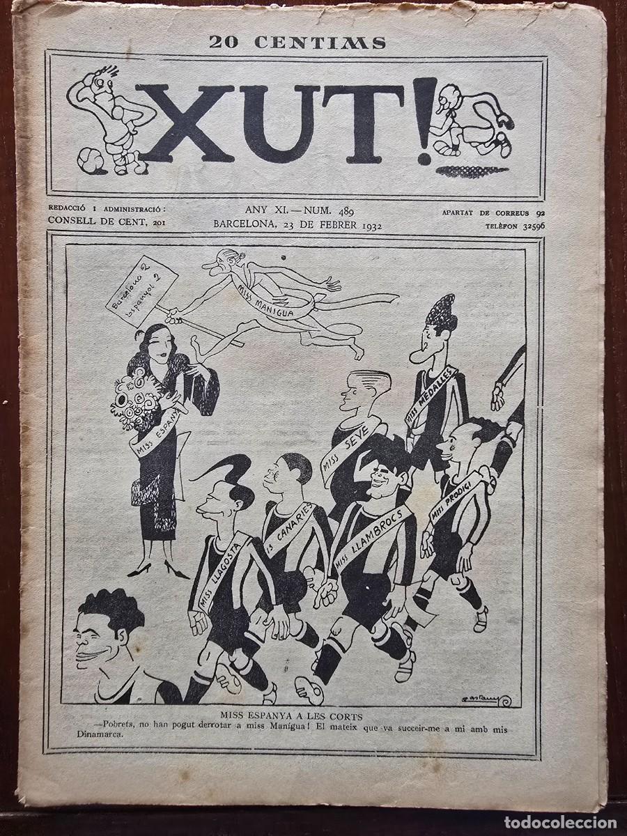 Coleccionismo deportivo: Revista Futbol Xut 489.Dibujos Castanys y Opisso