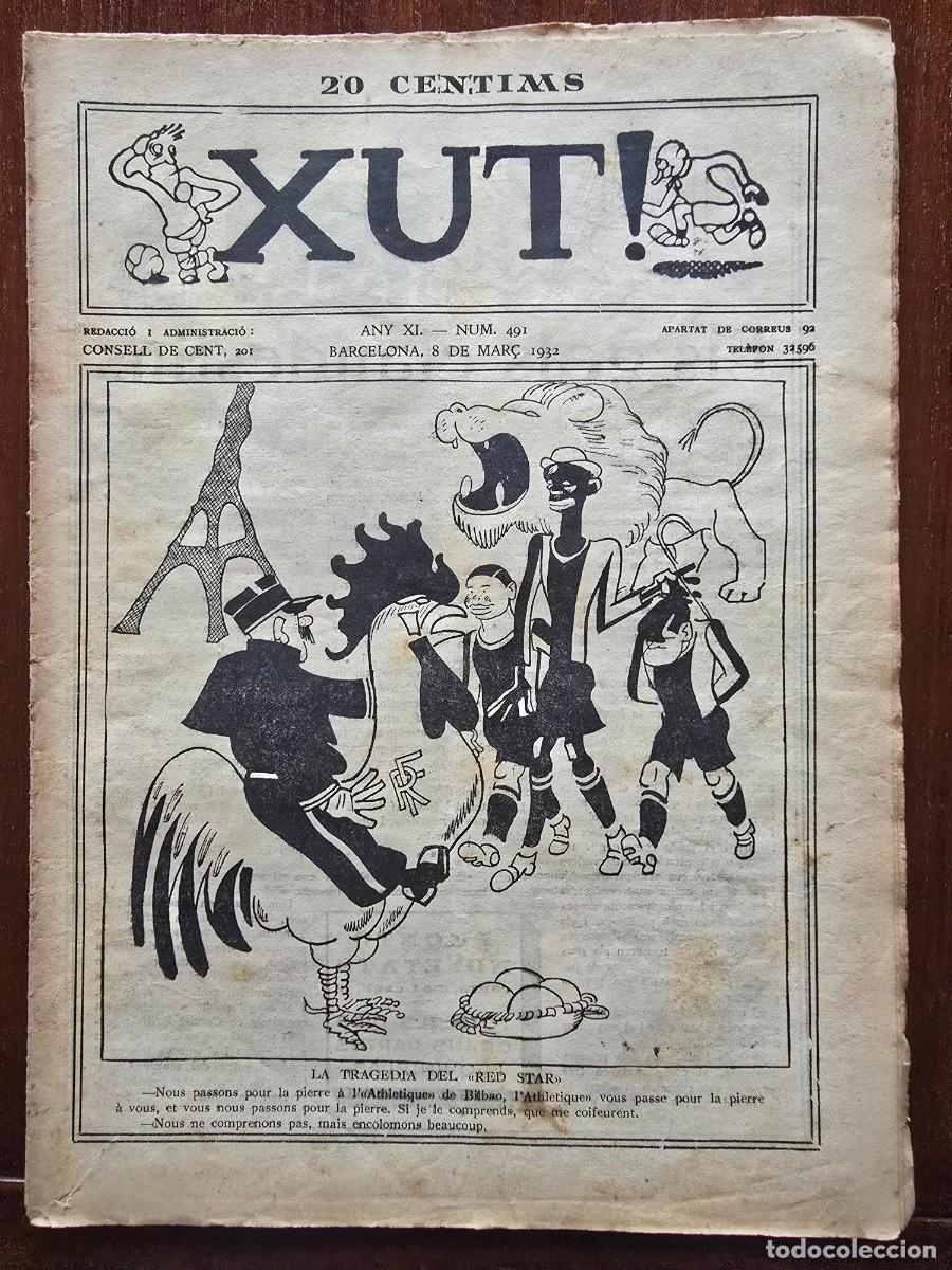 Coleccionismo deportivo: Revista Futbol Xut 491.Dibujos Castanys y Opisso
