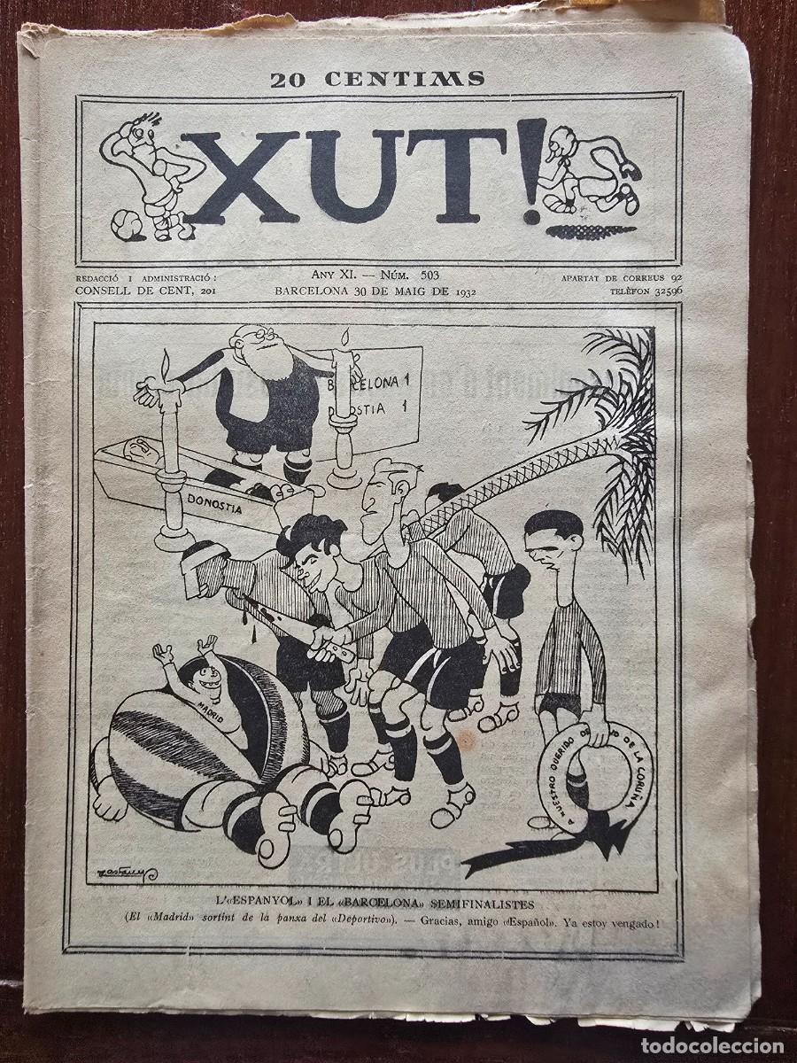 Coleccionismo deportivo: Revista Futbol Xut 503.Dibujos Castanys y Opisso