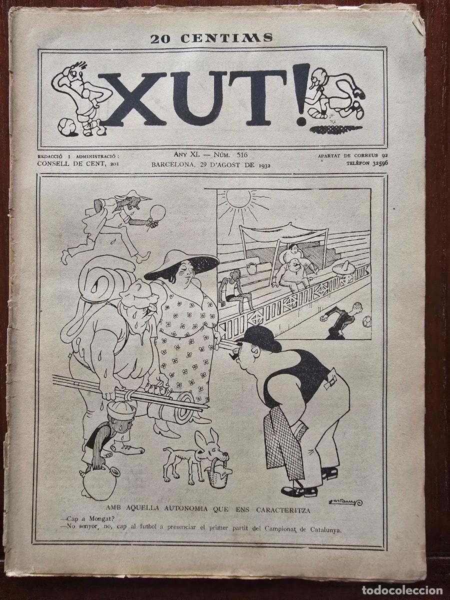Coleccionismo deportivo: Revista Futbol Xut 516.Dibujos Castanys y Opisso