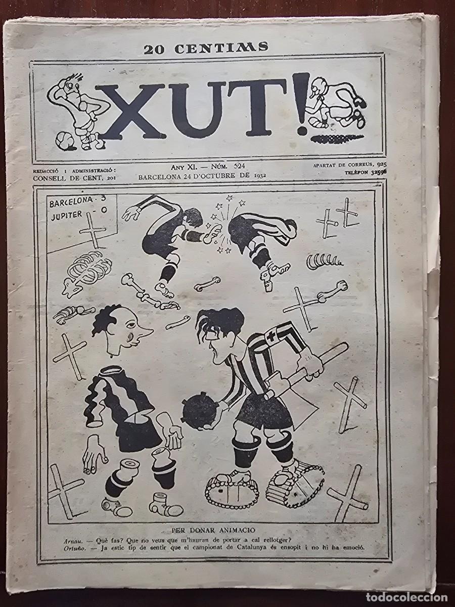 Coleccionismo deportivo: Revista Futbol Xut 524.Dibujos Castanys y Opisso