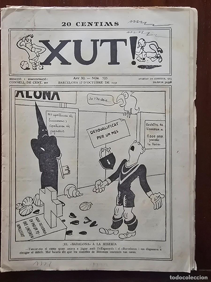 Coleccionismo deportivo: Revista Futbol Xut 523.Dibujos Castanys y Opisso