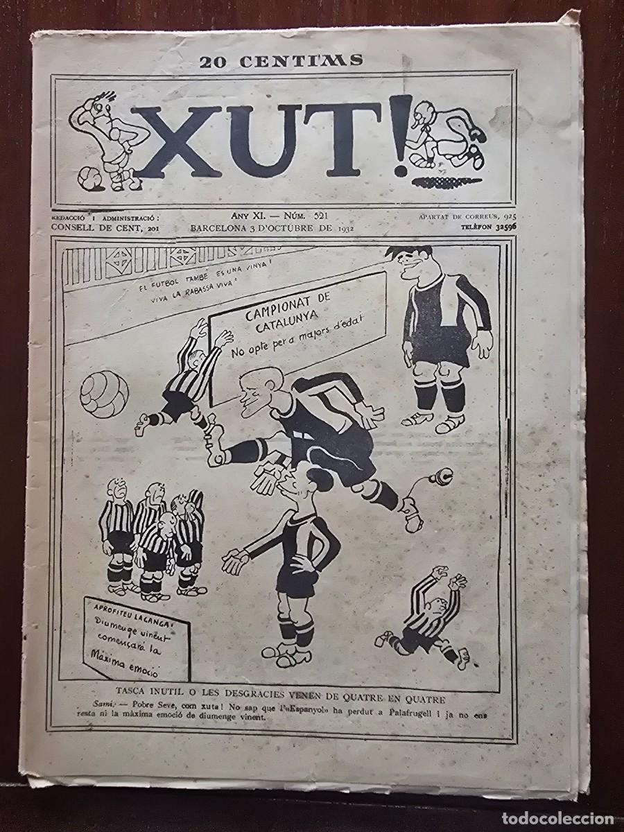 Coleccionismo deportivo: Revista Futbol Xut 521.Dibujos Castanys y Opisso
