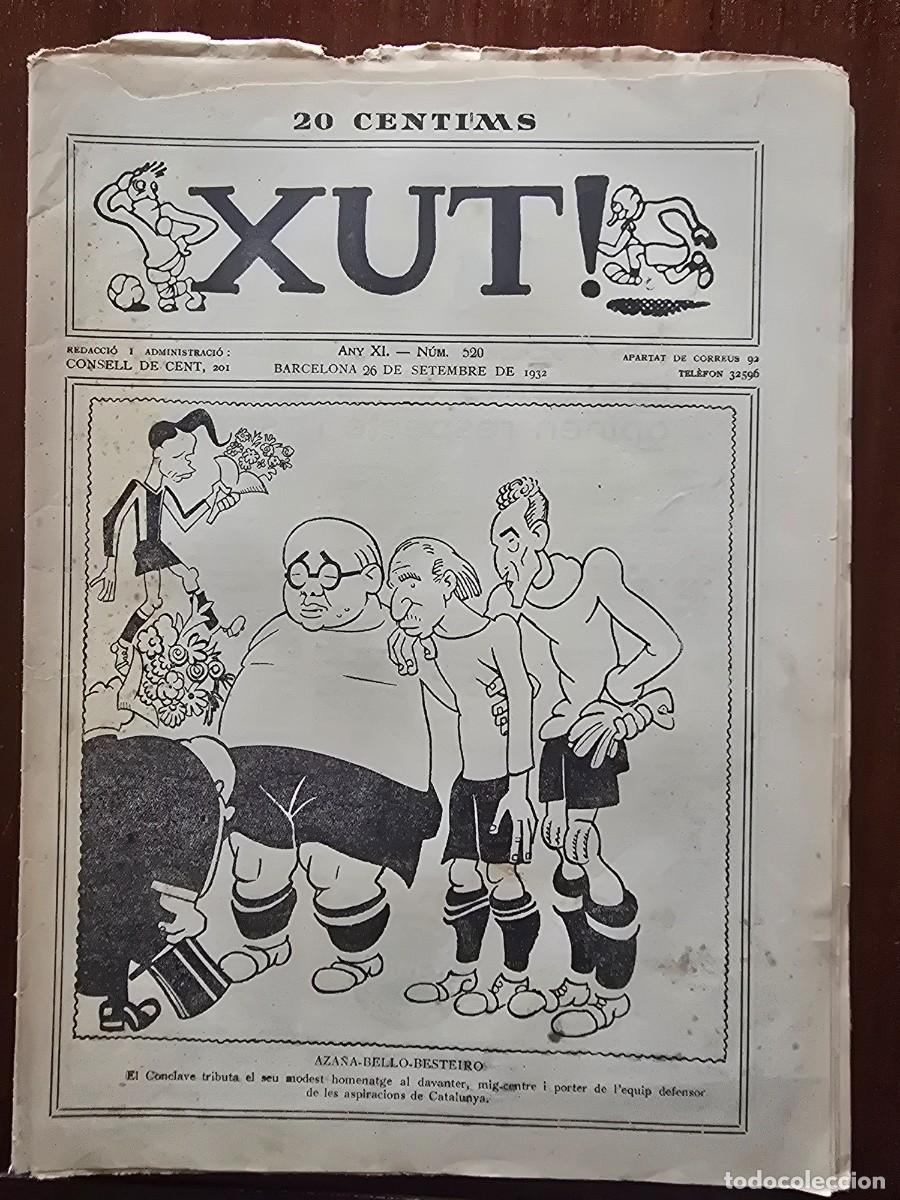 Coleccionismo deportivo: Revista Futbol Xut 520.Dibujos Castanys y Opisso