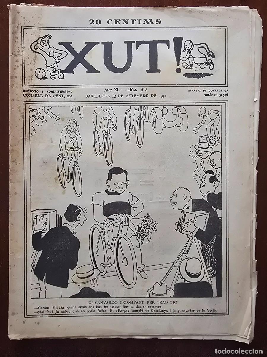 Coleccionismo deportivo: Revista Futbol Xut 518.Dibujos Castanys y Opisso
