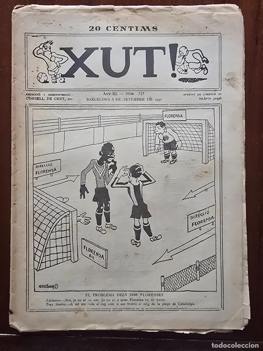 Coleccionismo deportivo: Revista Futbol Xut 517.Dibujos Castanys y Opisso