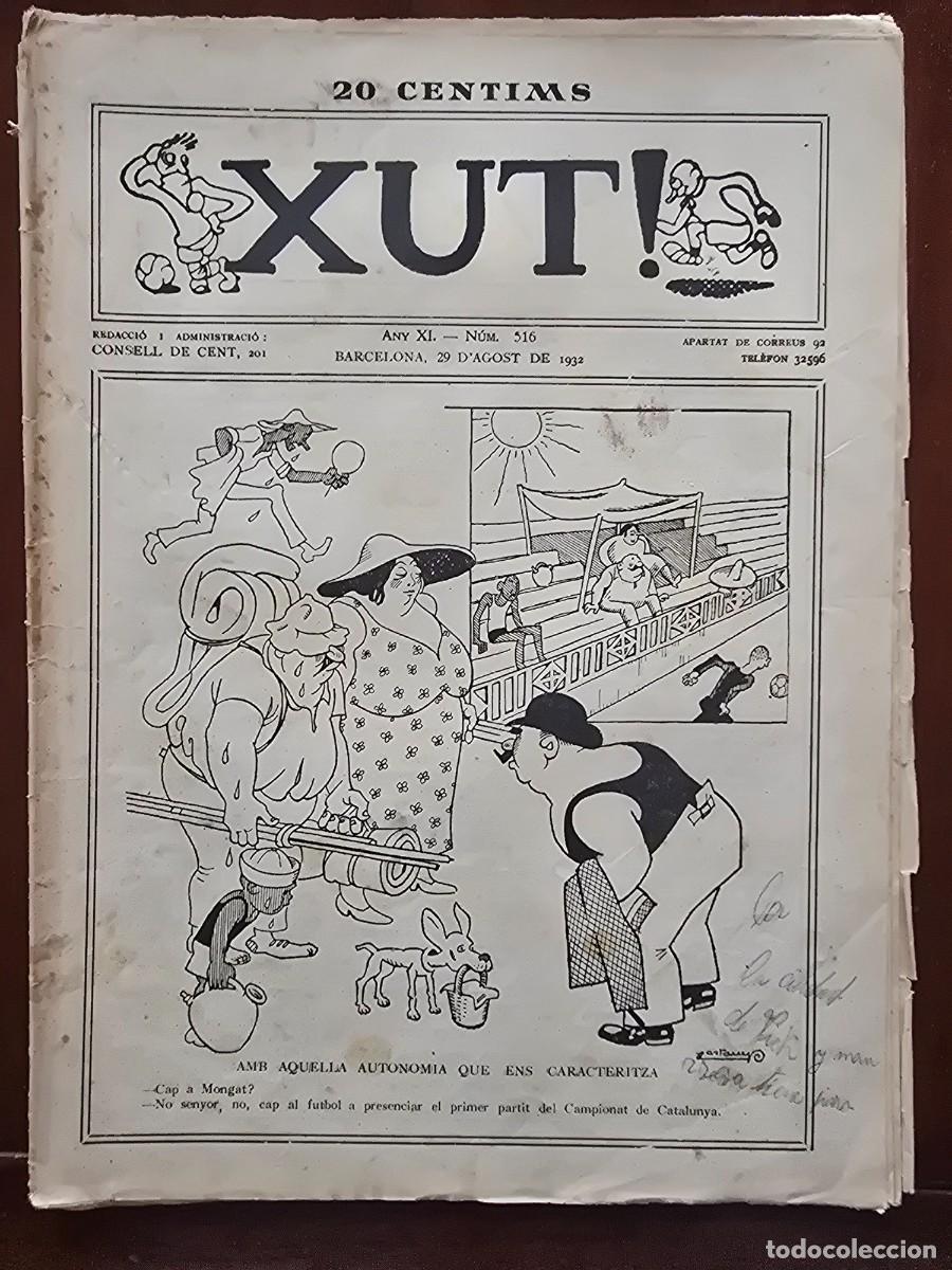 Coleccionismo deportivo: Revista Futbol Xut 516.Dibujos Castanys y Opisso