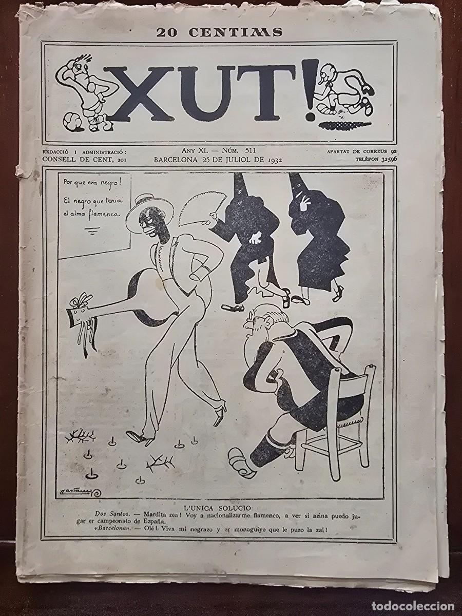 Coleccionismo deportivo: Revista Futbol Xut 511.Dibujos Castanys y Opisso