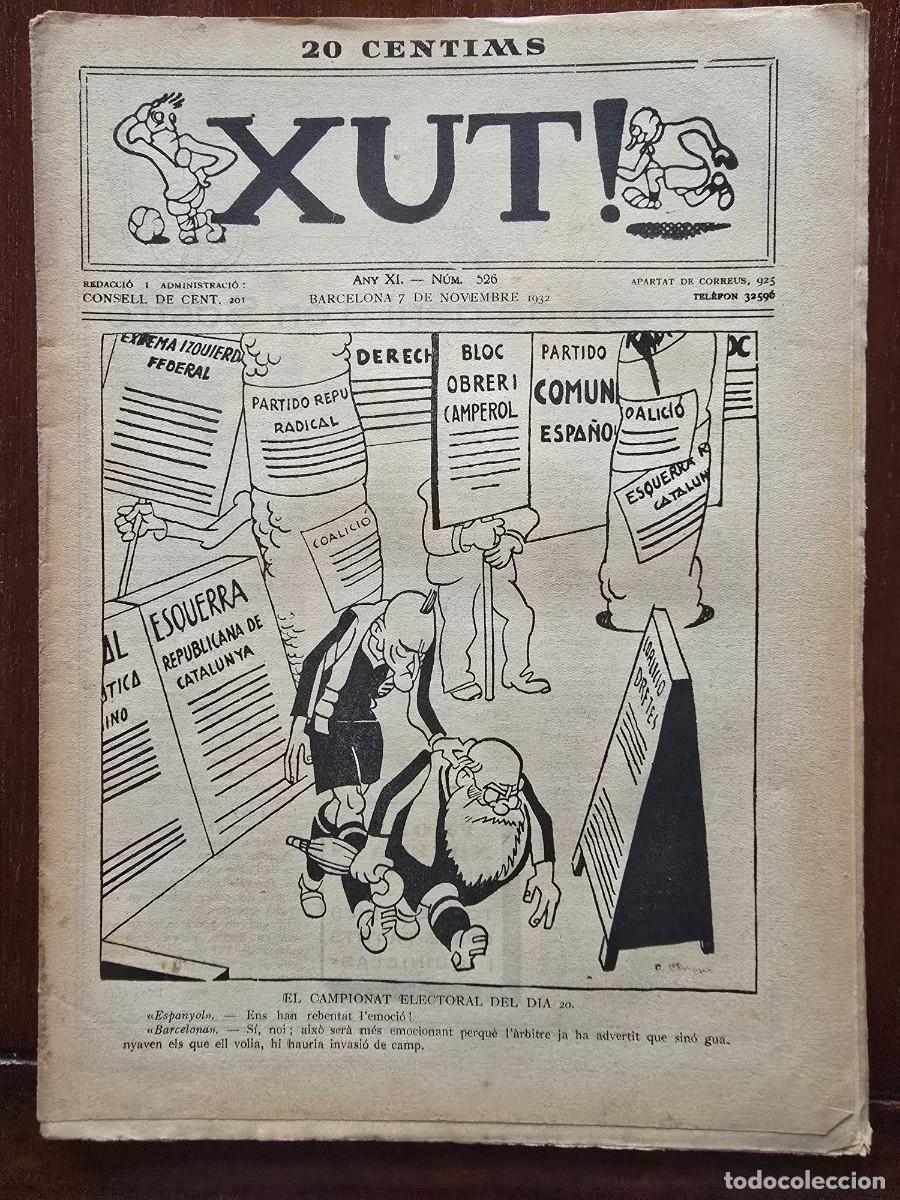 Coleccionismo deportivo: Revista Futbol Xut 526.Dibujos Castanys y Opisso