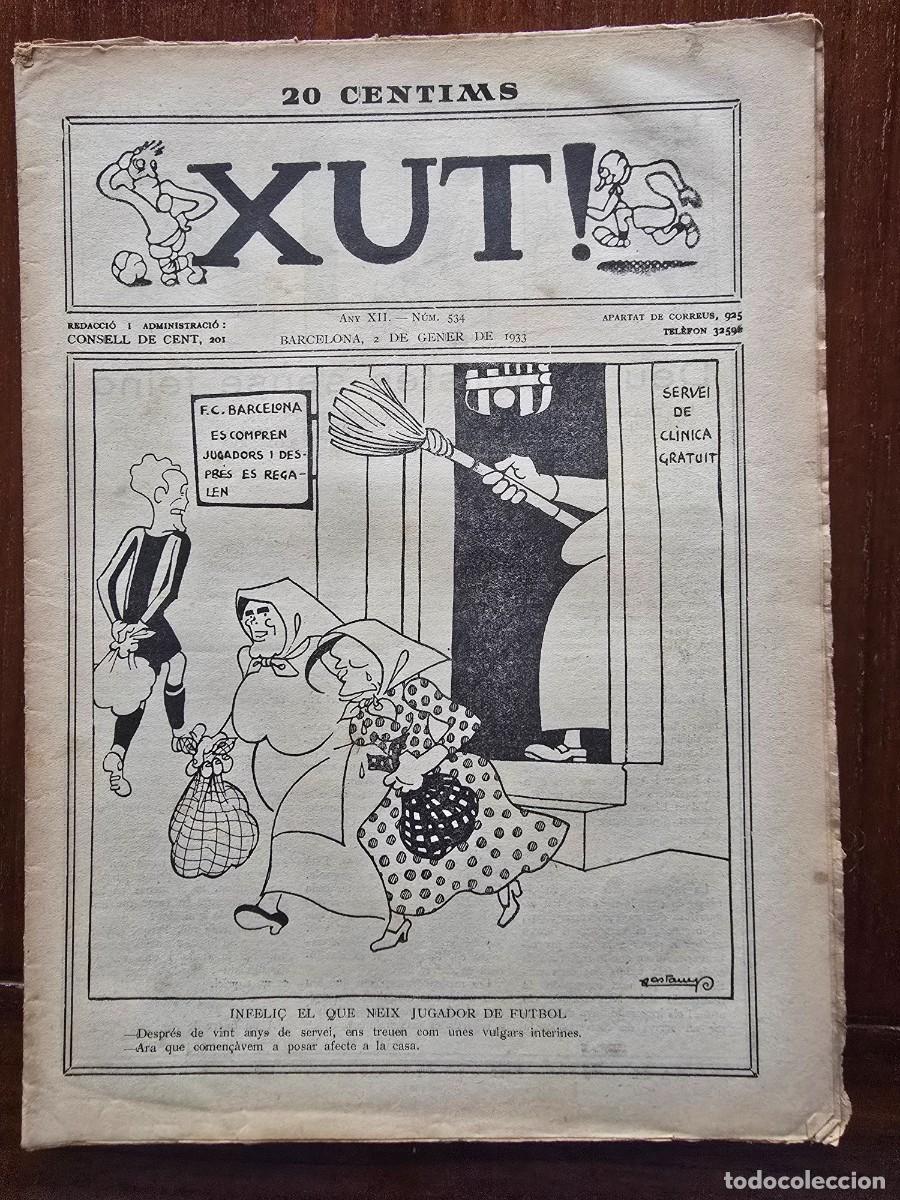 Coleccionismo deportivo: Revista Futbol Xut 534.Dibujos Castanys y Opisso