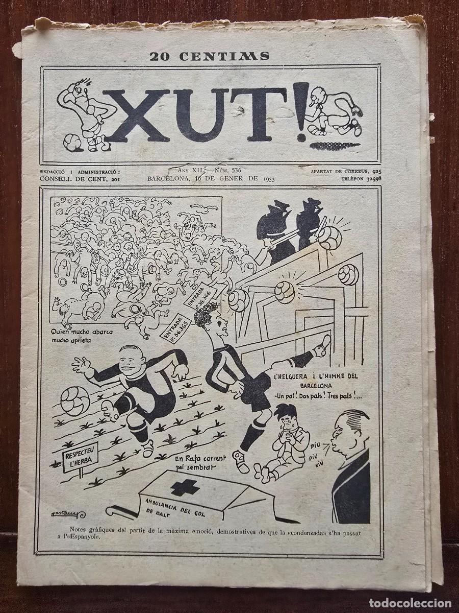 Coleccionismo deportivo: Revista Futbol Xut 536.Dibujos Castanys y Opisso