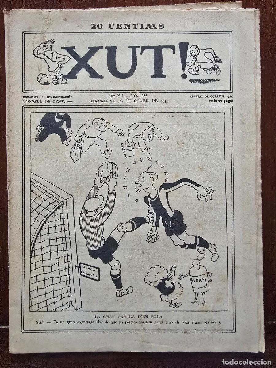 Coleccionismo deportivo: Revista Futbol Xut 537.Dibujos Castanys y Opisso