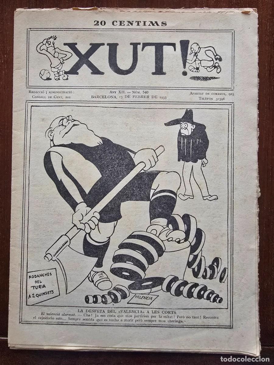 Coleccionismo deportivo: Revista Futbol Xut 540.Dibujos Castanys y Opisso