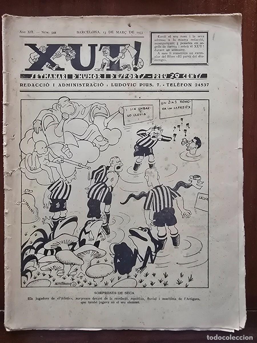 Coleccionismo deportivo: Revista Futbol Xut 544.Dibujos Castanys y Opisso
