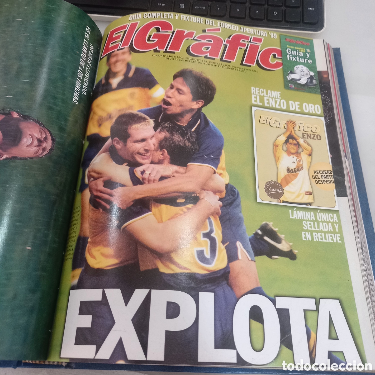 Coleccionismo deportivo: Lote de 10 revistas el gr&aacute;fico a&ntilde;o 1999
