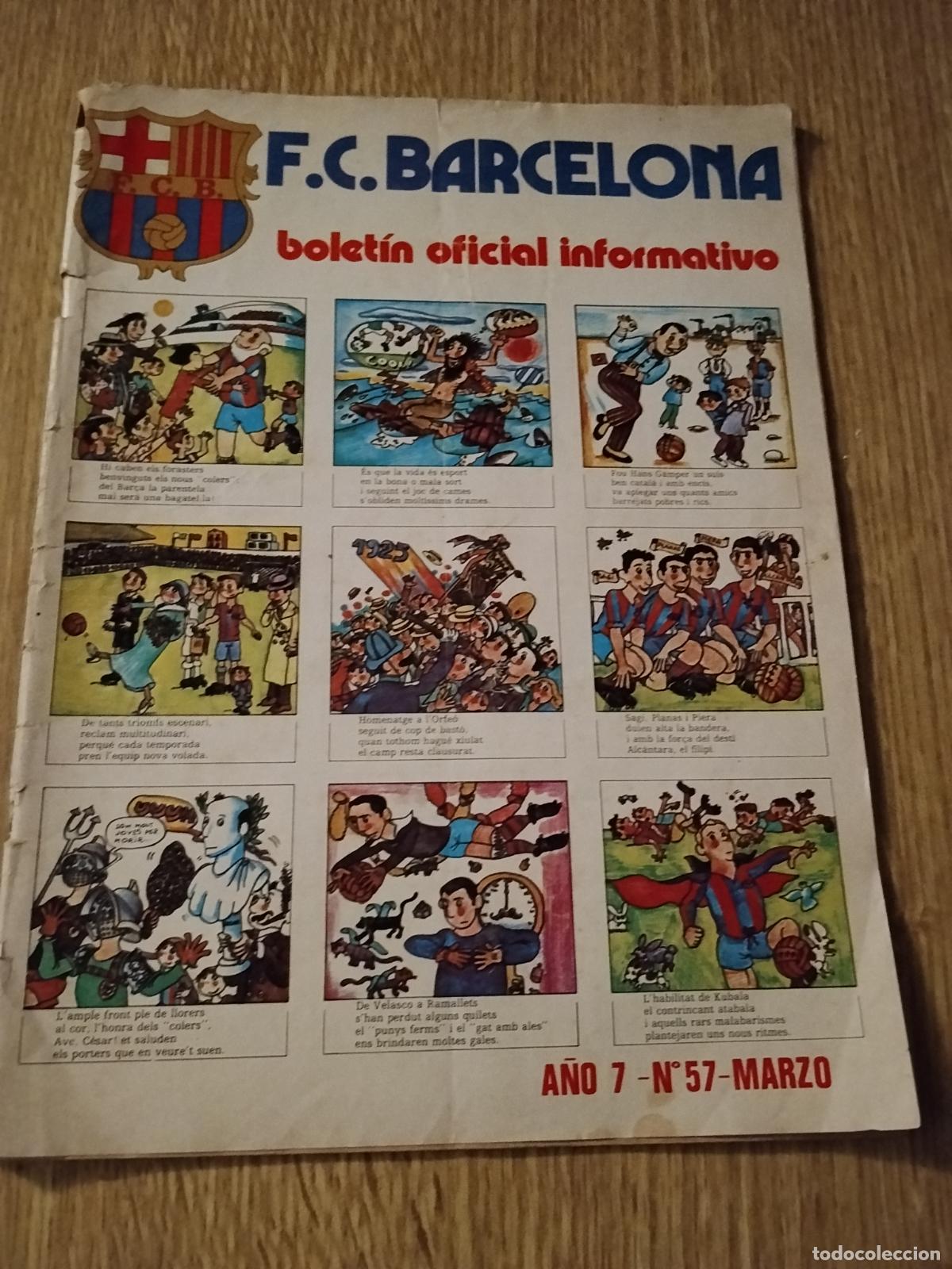 Coleccionismo deportivo: F.C. BARCELONA. BOLETIN OFICIAL INFORMATIVO. A&Ntilde;O 7