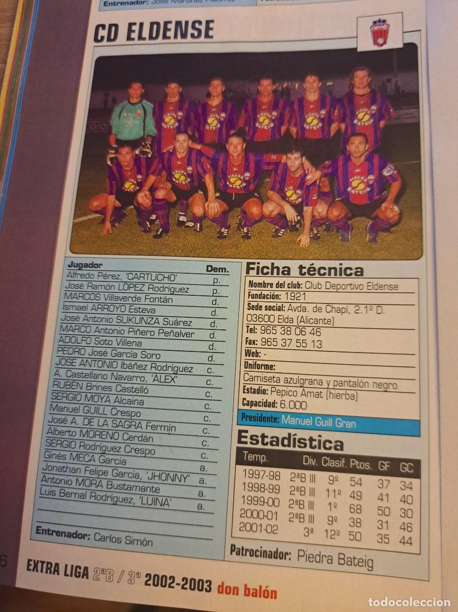 Coleccionismo deportivo: Foto plantilla y jugadores Don Bal&oacute;n 2002-03. CD Eldense