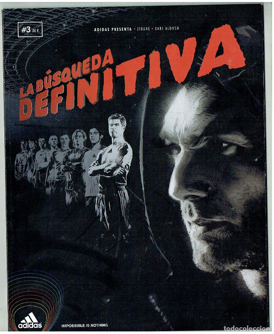 Coleccionismo deportivo: ADIDAS PRESENTA: ZIDANE - XAVI ALONSO. N&ordm; 3 DE 8. LA B&Uacute;SQUEDA DEFINITIVA. 2010. POSTER. (Z/C9. RUM)