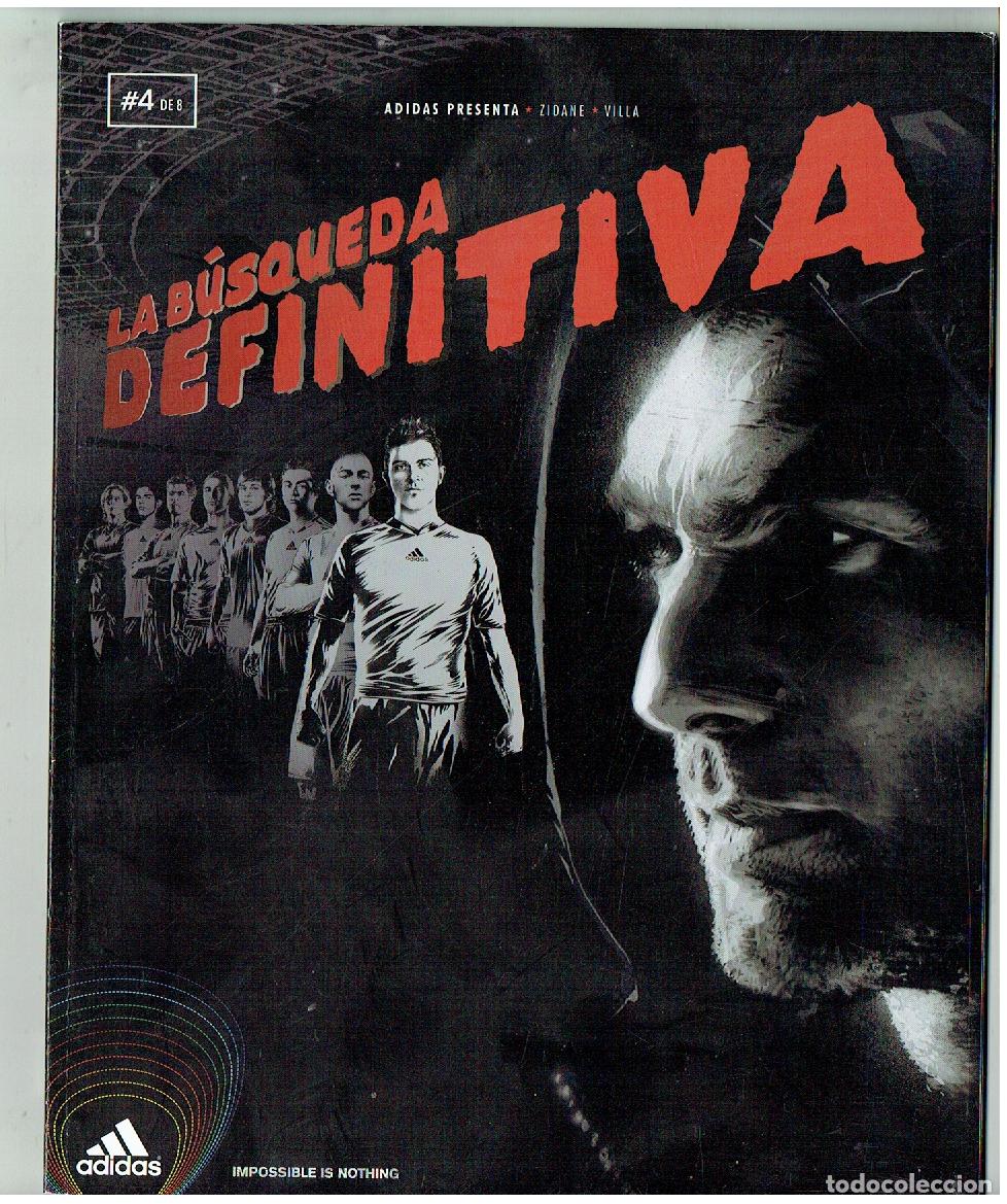Coleccionismo deportivo: ADIDAS PRESENTA: ZIDANE - VILLA. N&ordm; 4 DE 8. LA B&Uacute;SQUEDA DEFINITIVA. 2010. CON POSTER. (Z/C9. RUM)