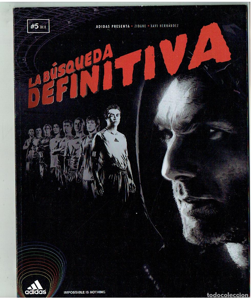Coleccionismo deportivo: ADIDAS PRESENTA: ZIDANE-XAVI HERN&Aacute;NDEZ. N&ordm; 5 DE 8. LA B&Uacute;SQUEDA DEFINITIVA. 2010. POSTER. (Z/C9. RUM)