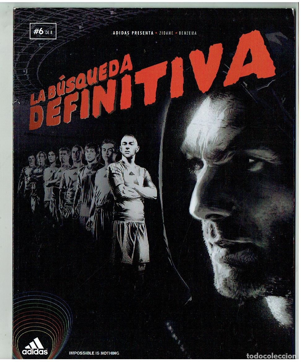 Coleccionismo deportivo: ADIDAS PRESENTA: ZIDANE- BENZEMA. N&ordm; 6 DE 8. LA B&Uacute;SQUEDA DEFINITIVA. 2010. POSTER. (Z/C9. RUM)