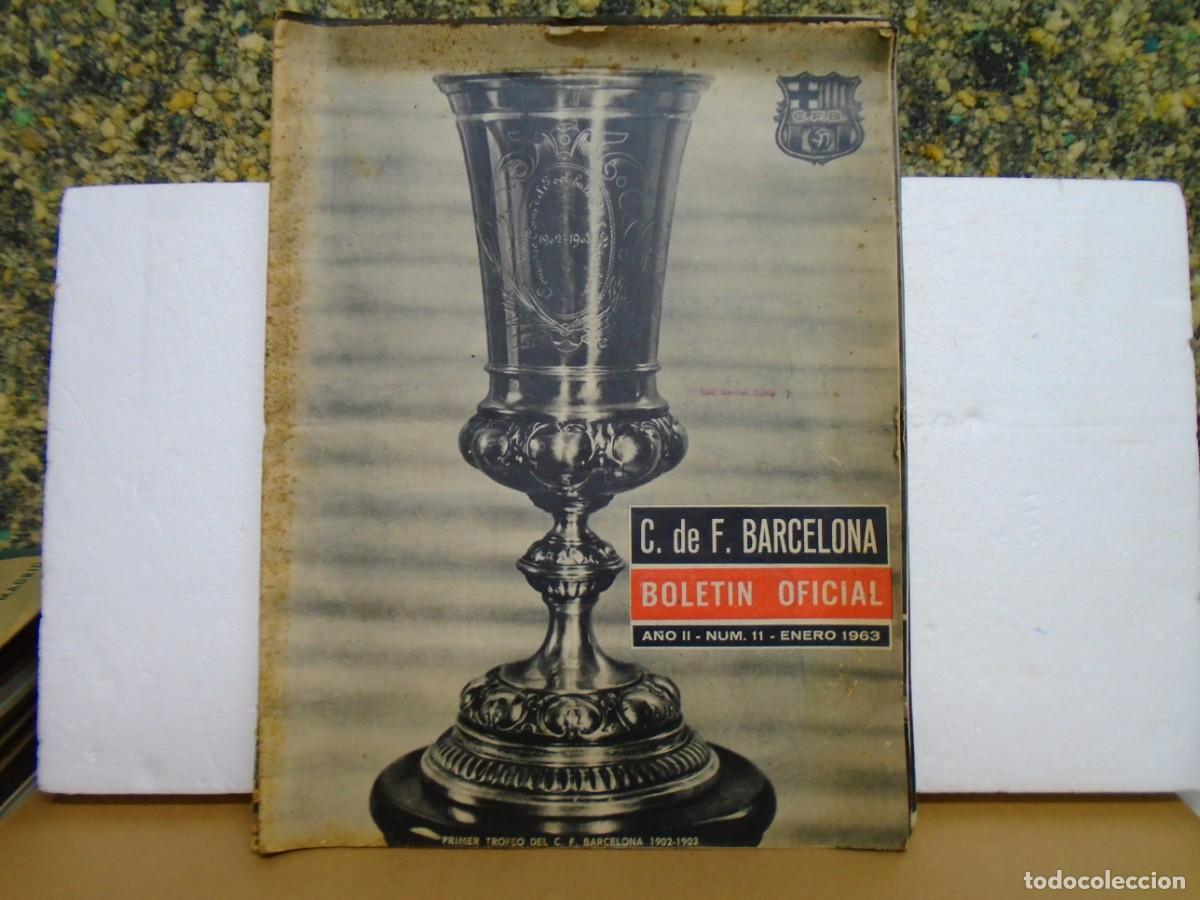 Coleccionismo deportivo: FUTBOL.C. DE F.BARCELONA(BOLETIN OFICIAL)A&Ntilde;O 1963,10 NUMEROS,FALTAN JULIO Y AGOSTO.