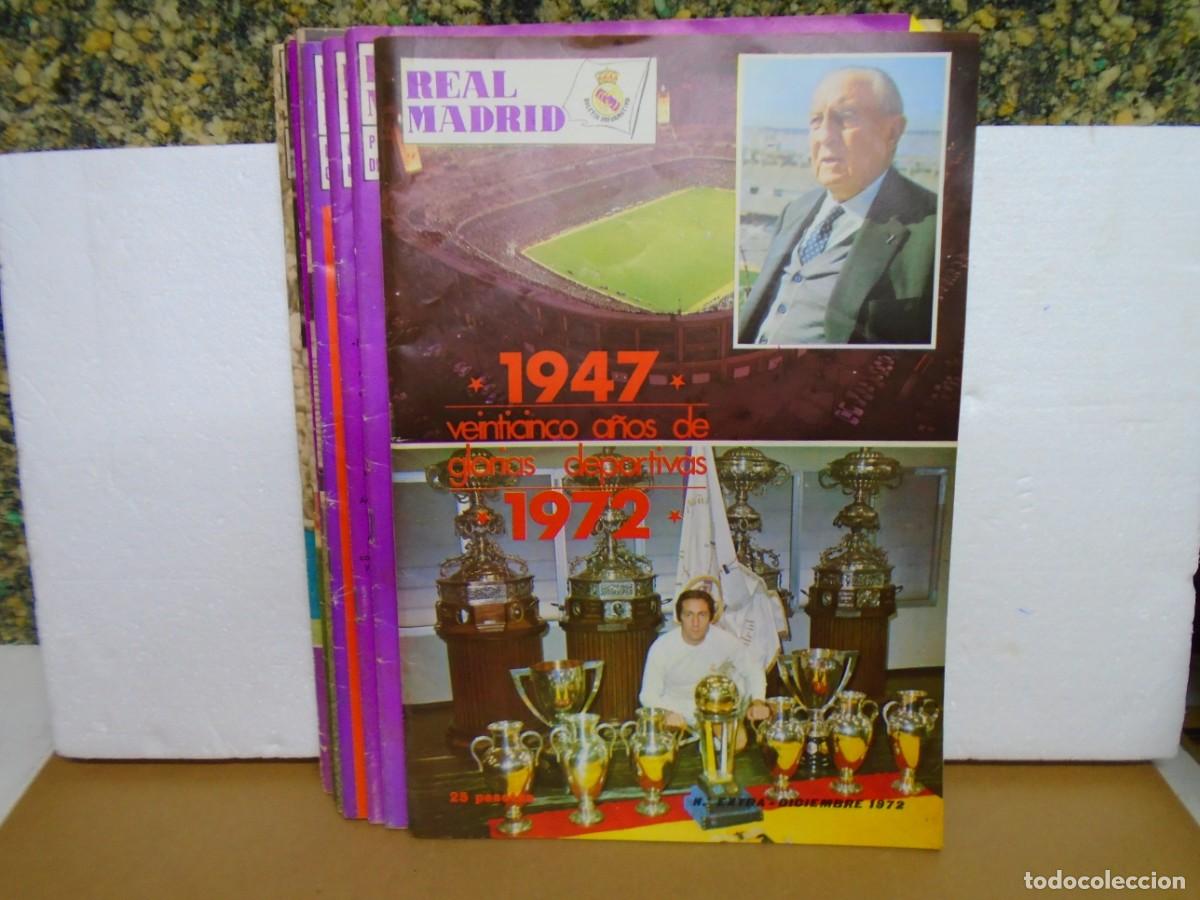 Coleccionismo deportivo: FUTBOL.REVISTA REAL MADRID 1972,DIEZ REVISTAS (9+ EXTRA DE DICIEMBRE)