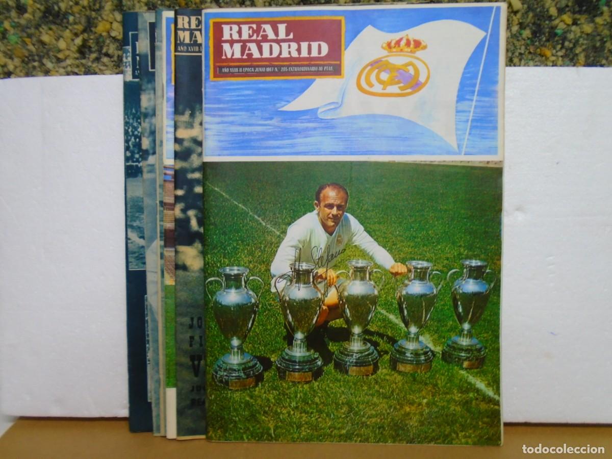 Coleccionismo deportivo: FUTBOL.REVISTA REAL MADRID 1967,SEIS REVISTAS(201-202-203-204-205-206)