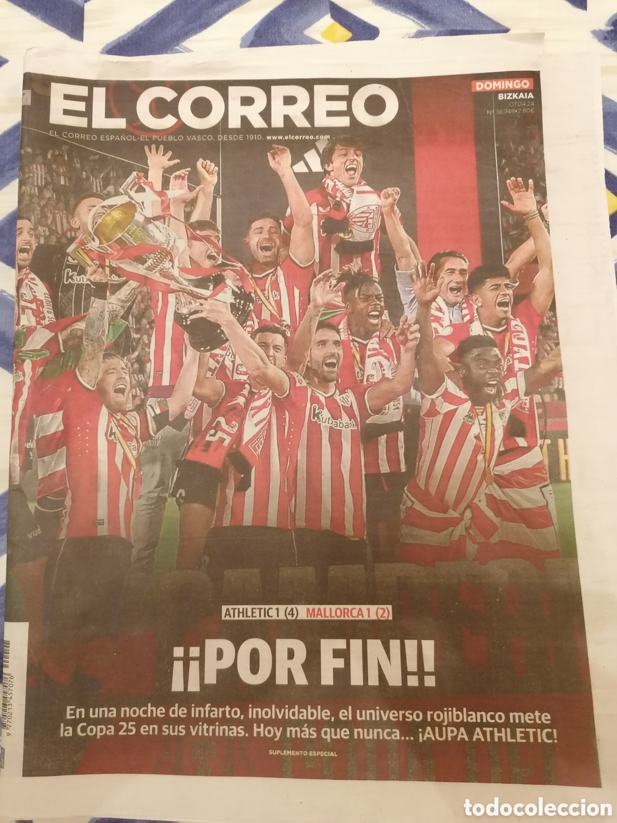 Coleccionismo deportivo: Especial Athletic Club Bilbao Campe&oacute;n Copa Del Rey Sevilla 2024.7 Abril. El Correo.64 P&aacute;ginas.