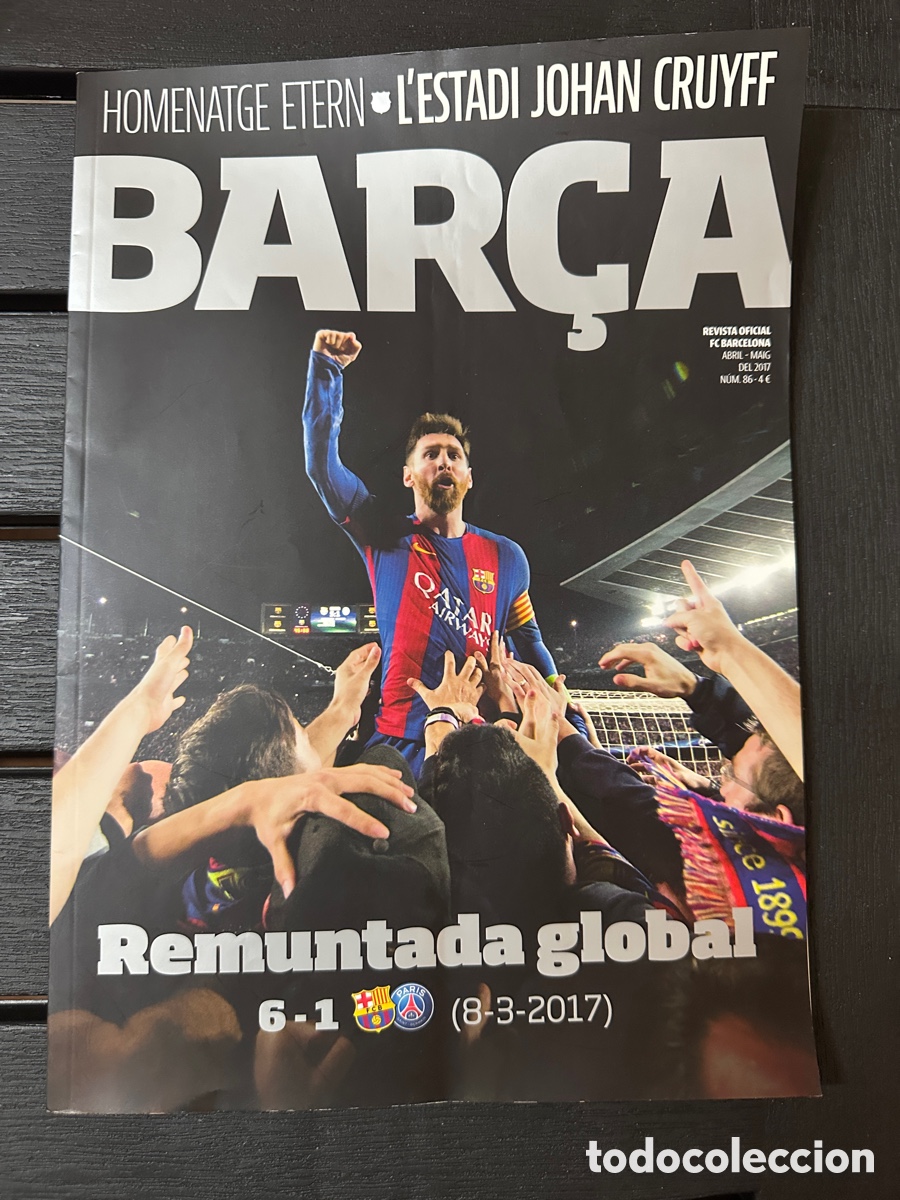 Sammelleidenschaft Sport: REVISTA CON LEO MESSI + POSTER - REMUNTADA HISTORICA DEL BAR&Ccedil;A 2017