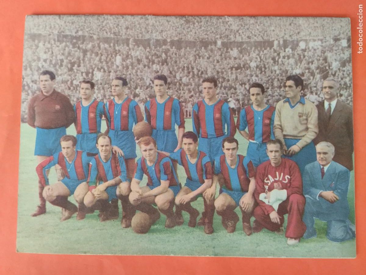 Coleccionismo deportivo: REVISTA FUTBOL CLUB BARCELONA A&Ntilde;O 1953 PASAPORTE A LA FAMA KUBALA BATANGA