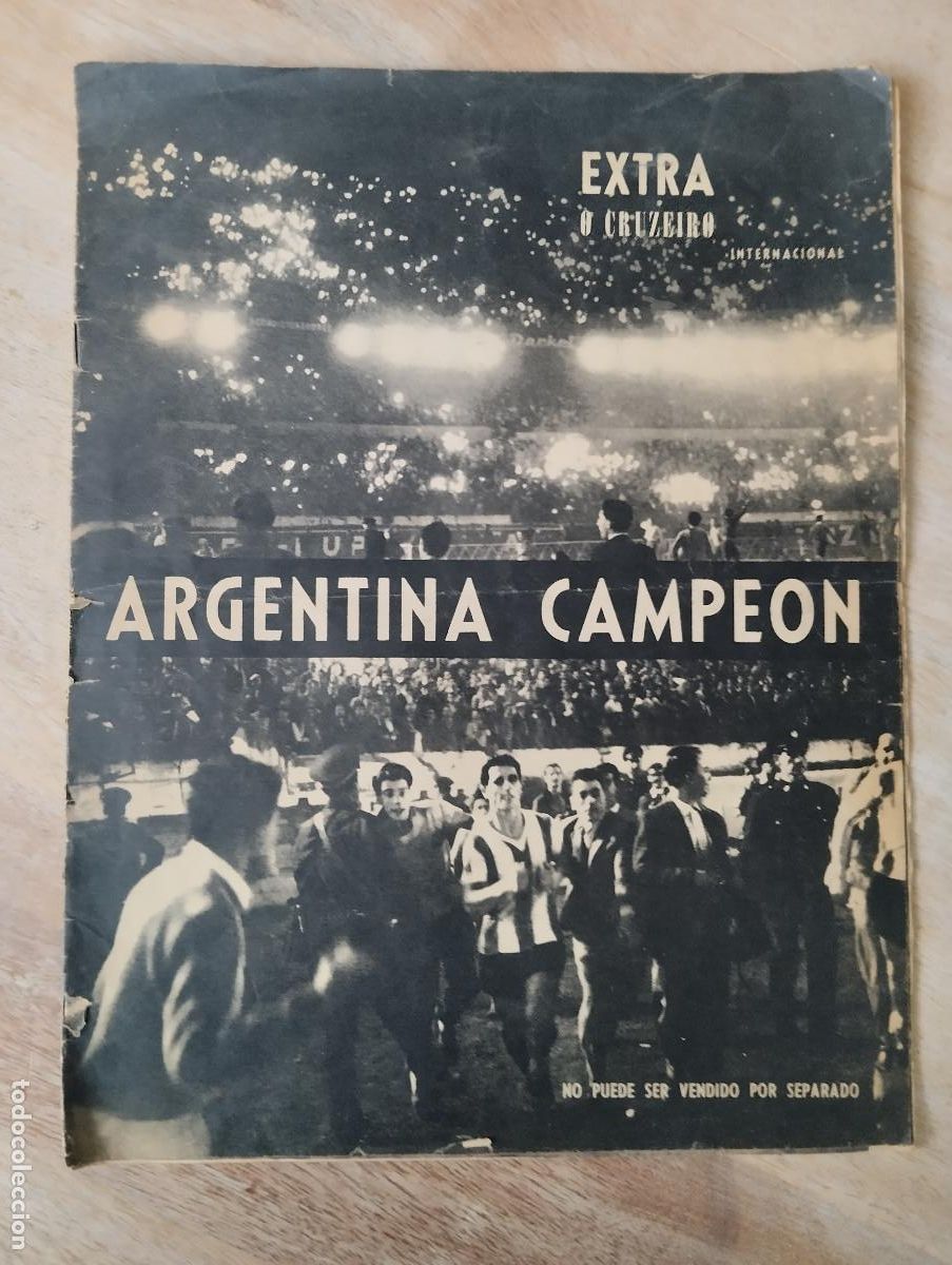 Sports collectibles: PERIODICO FUTBOL EXTRA O CRUZEIRO, ARGENTINA CAMPEON.