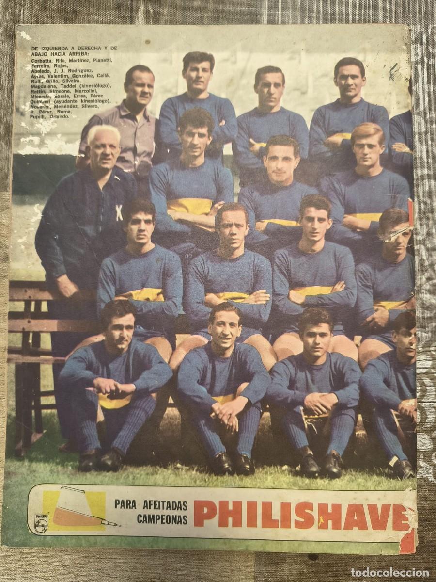 Coleccionismo deportivo: Lote de revistas &ldquo;El Gr&aacute;fico&rdquo; Boca Juniors d&eacute;cada del '60 + regalo