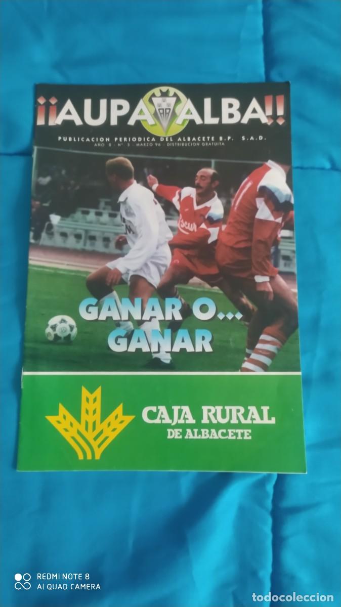 Coleccionismo deportivo: ALBACETE BALOMPIE REVISTA AUPA ALBA N&ordm; 3 MARZO 96 ALBACETE -COMPOSTELA