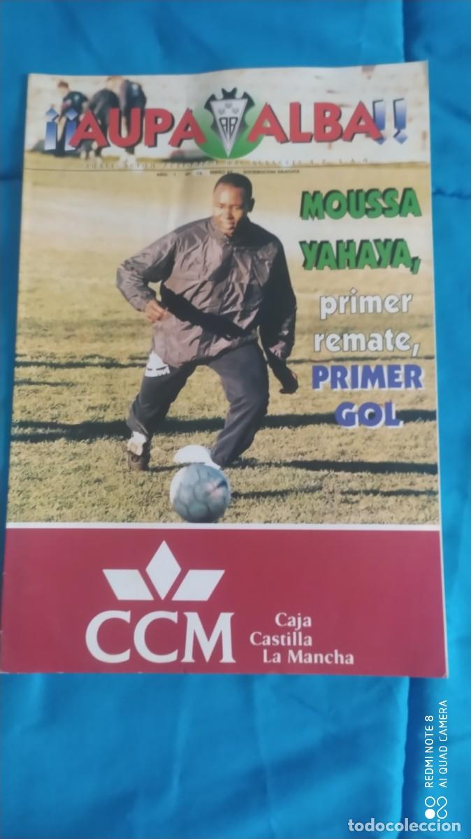 Coleccionismo deportivo: ALBACETE BALOMPIE REVISTA AUPA ALBA N&ordm; 16 ENERO 97 ALBACETE -LEGANES POSTER GONZALO