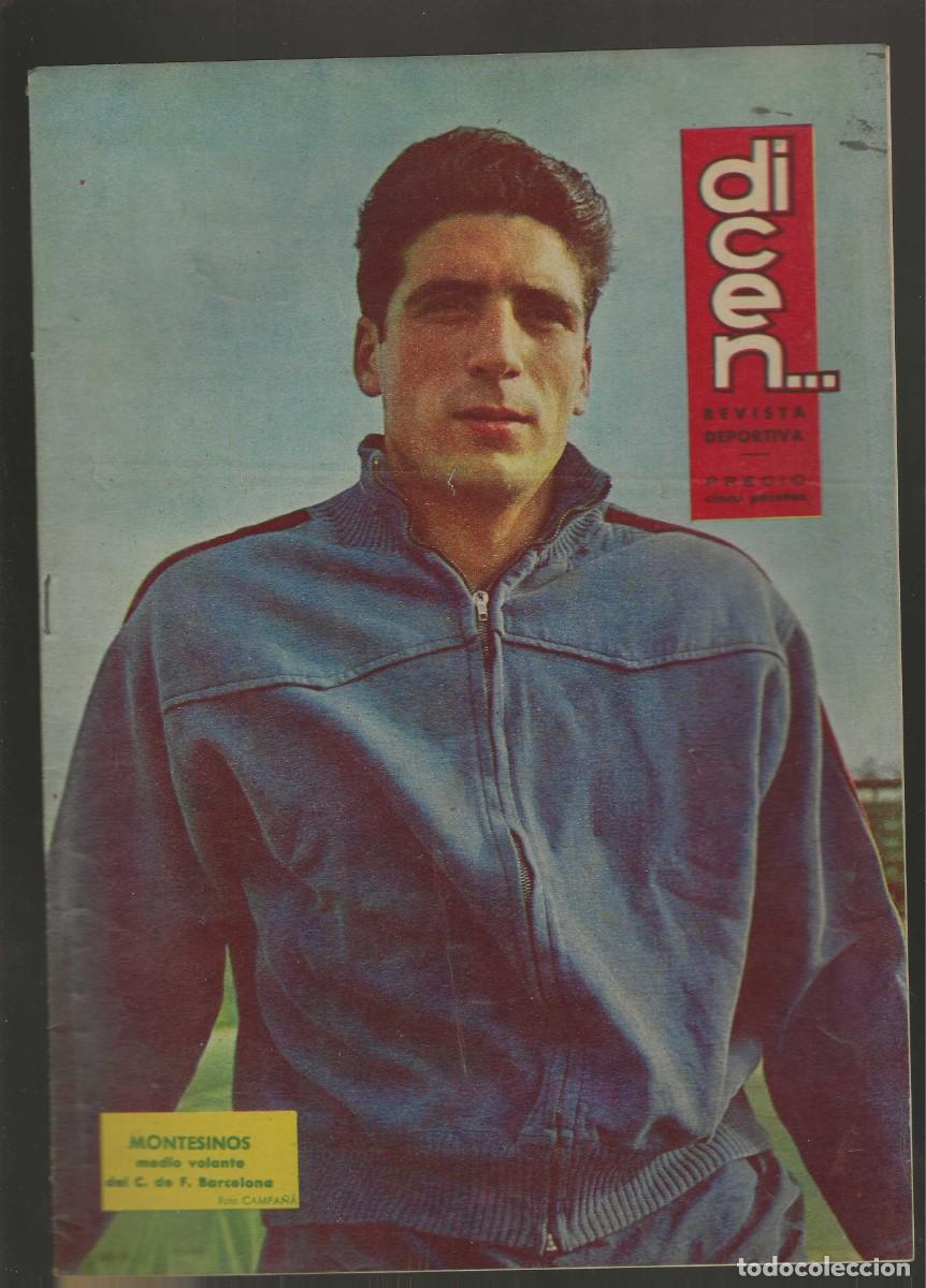 Coleccionismo deportivo: DICEN -- N&ordm; 578 -- MONTESINOS