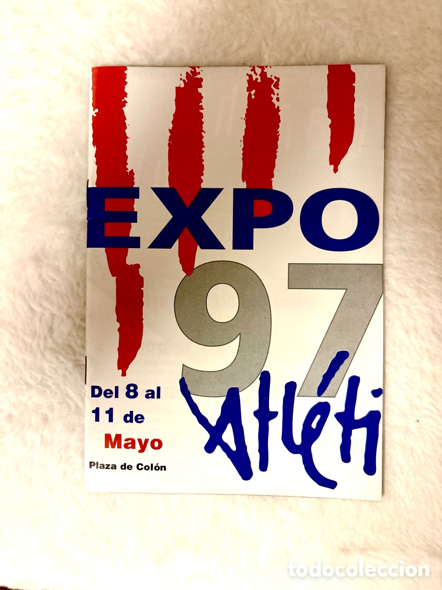 Coleccionismo deportivo: FANS ATL&Eacute;TICO MADRID - Folleto Gu&iacute;a Oficial Expo Atleti 97 - Atl&eacute;tico de Madrid (Hist&oacute;rico Doblete)