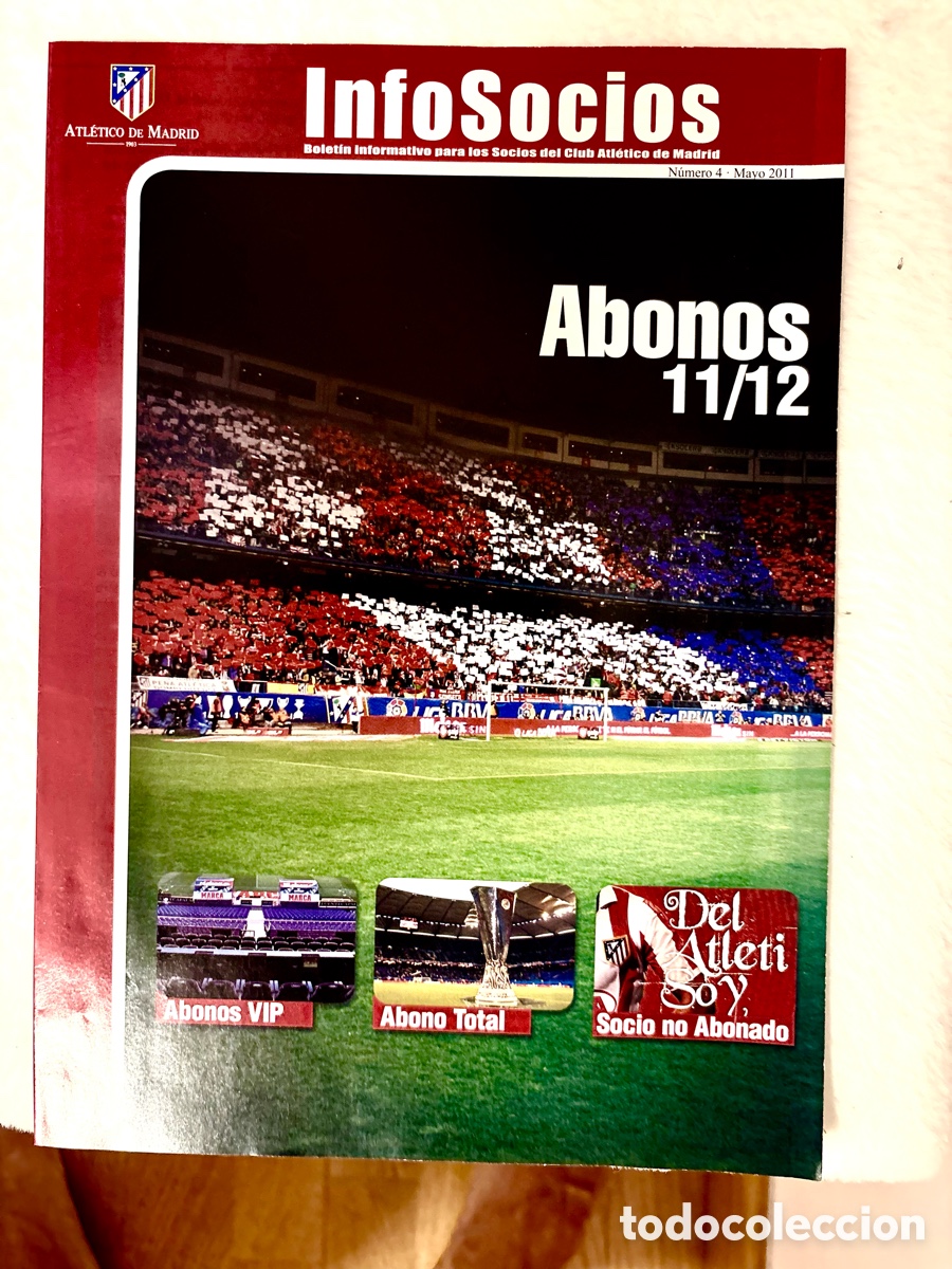 Coleccionismo deportivo: FANS ATL&Eacute;TICO - Revista InfoSocios Atl&eacute;tico de Madrid - Especial Abonos Temporada 11/12 (Mayo 2011)