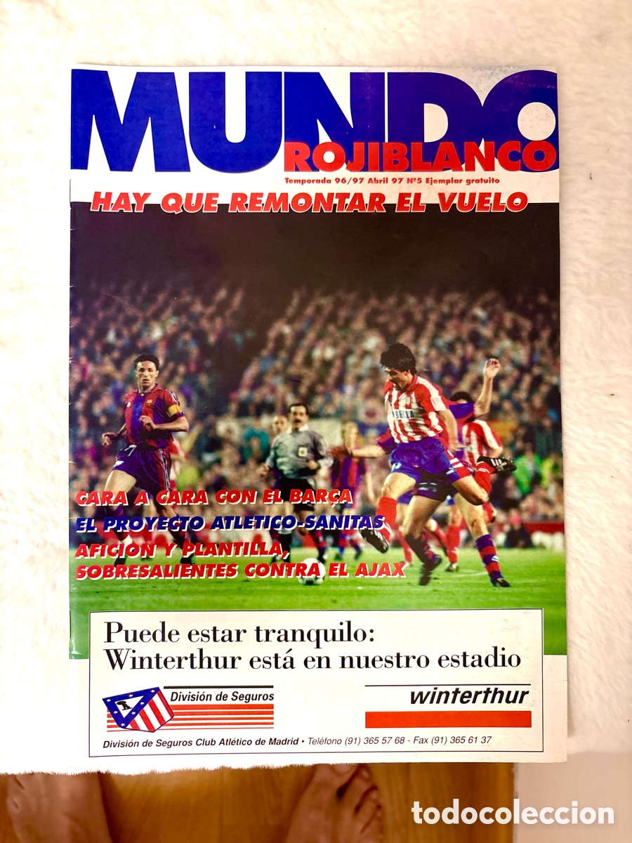 Coleccionismo deportivo: Revista Oficial Mundo Rojiblanco Atl&eacute;tico de Madrid - N&ordm; 5 Abril 1997 - Especial Bar&ccedil;a de Ronaldo